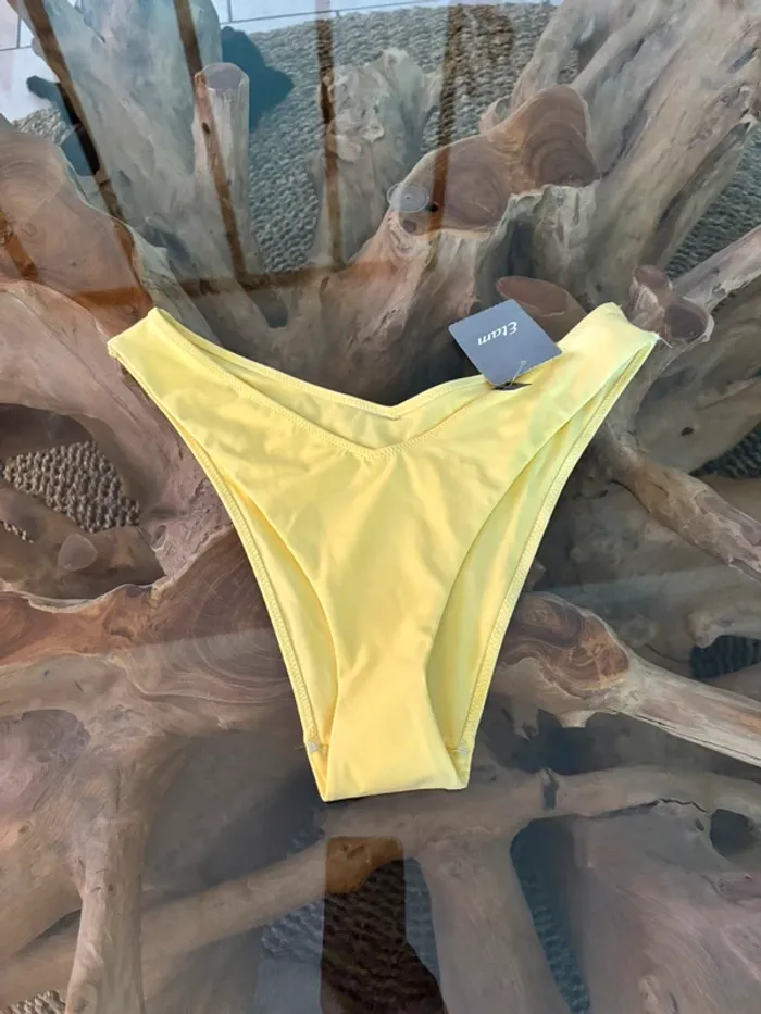 Bas de maillot de bain Etam bresil pastel jaune 40