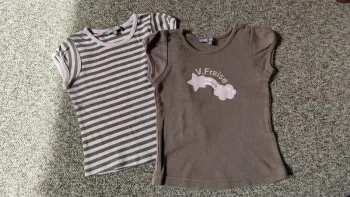 2 tee shirts 3 ans assortis