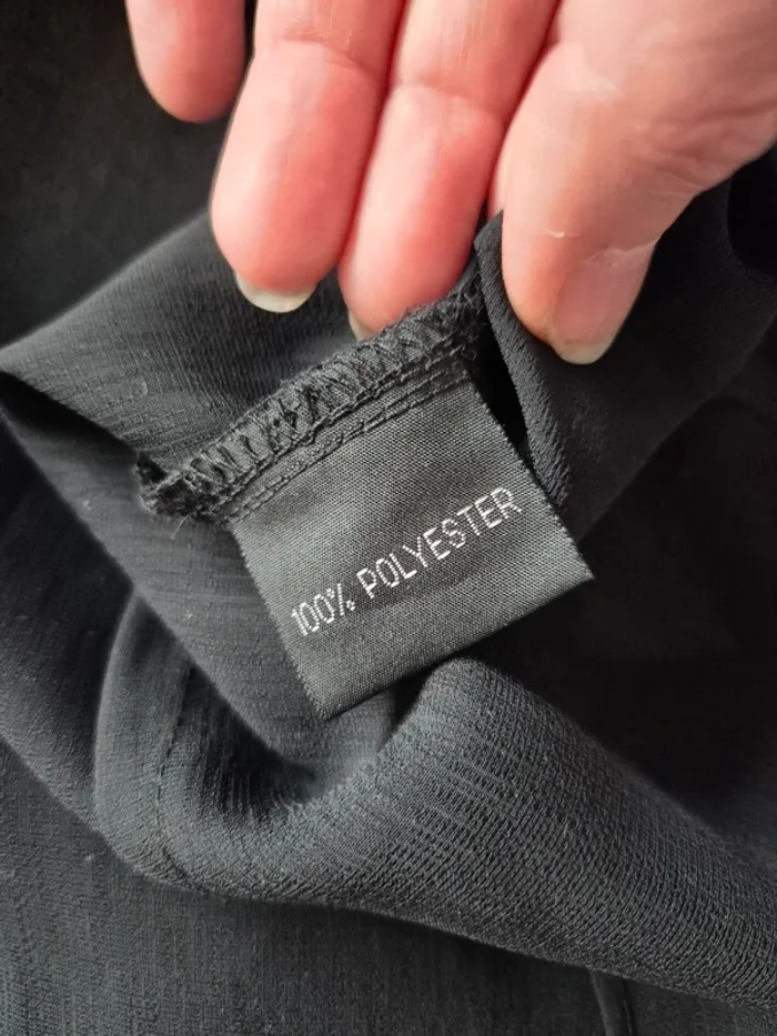 Tunique chemise en voile noir Etam - photo numéro 6