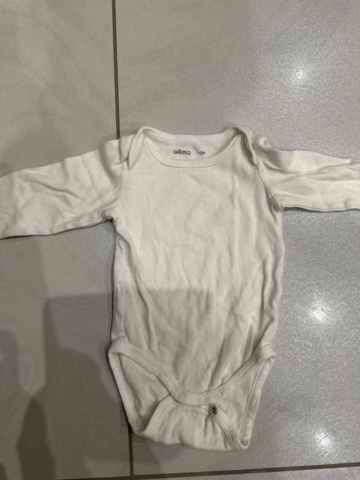 Lot de 3 bodies manches longues 12 mois - photo numéro 4
