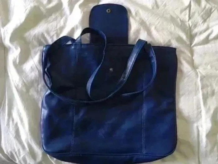 👜Grand sac femme bleu – Stylé & ultra-pratique ! - photo numéro 4
