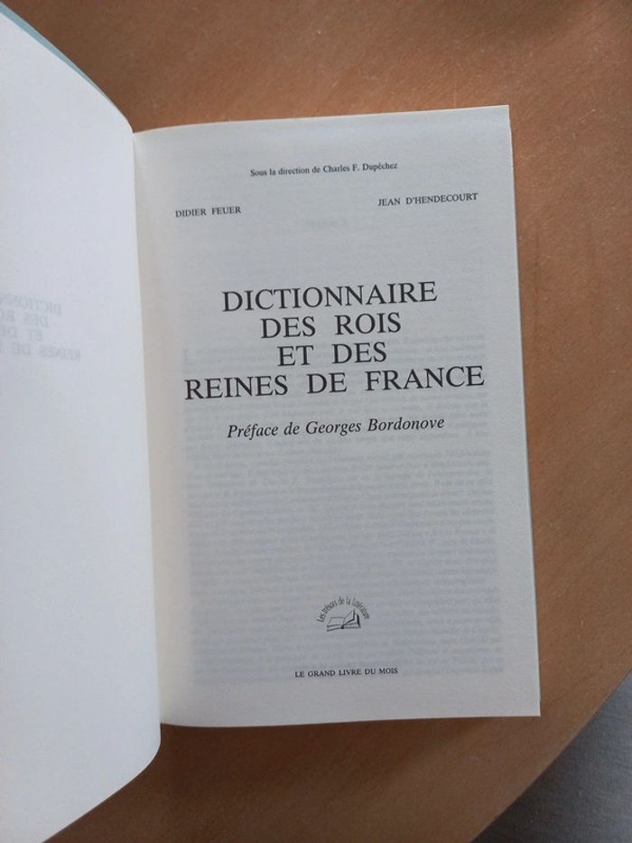 Dictionnaire des rois et des reines de France - photo numéro 4