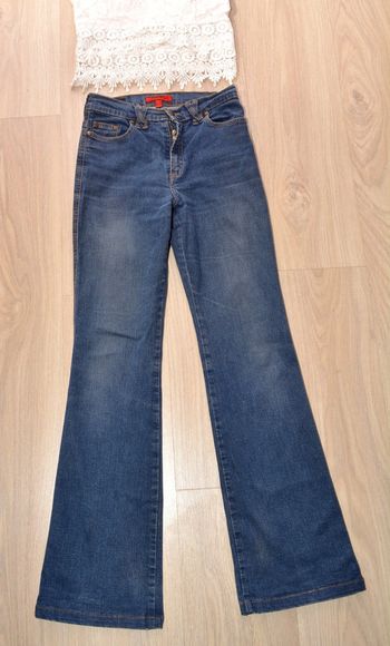 jean droit bleu marine taille 32