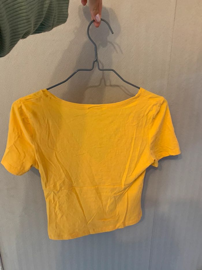 Top cache coeur orange - photo numéro 4