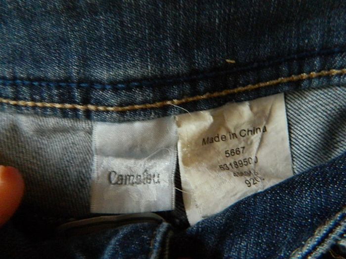 Jeans femme T 38 "Camaieu" coupe droite - photo numéro 3