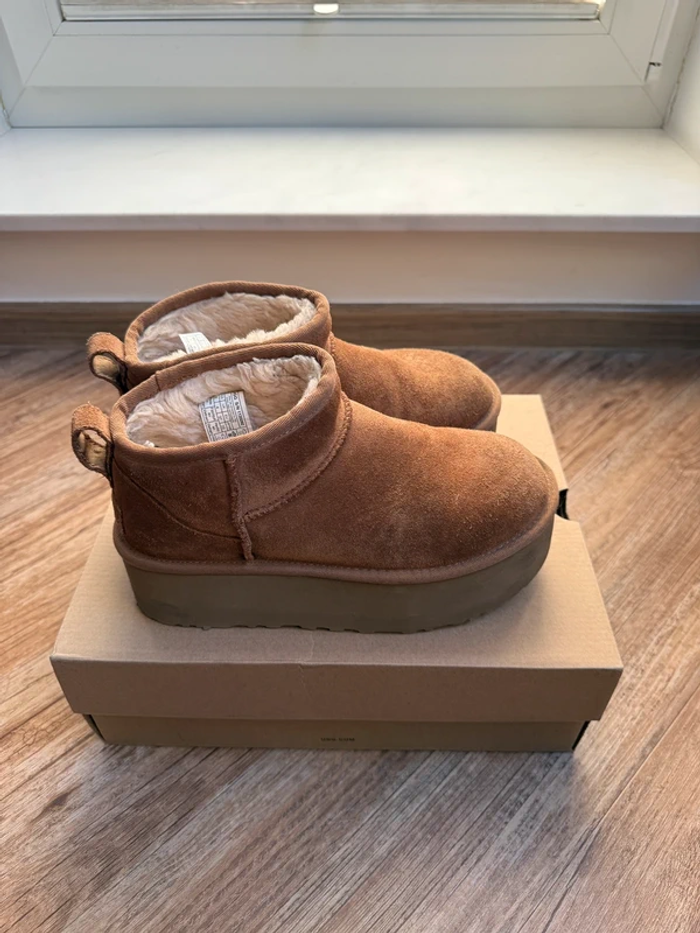 UGG Boots Classic Mini Chestnut taille 38 - photo numéro 5