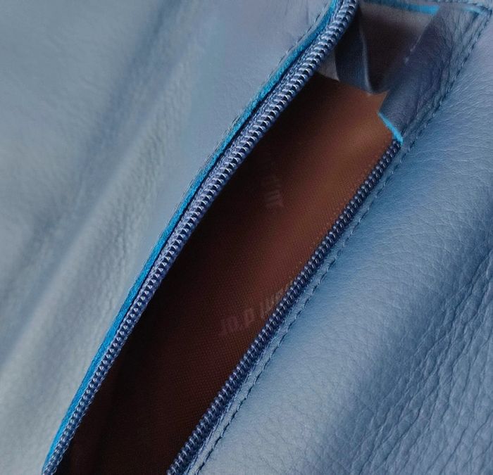 Portefeuille bleu en cuir neuf saison coffret - photo numéro 5