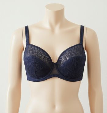 Soutien-gorge avec armatures bleu marine 100E Confidence lingerie