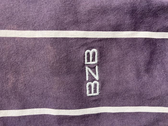 T-shirt rayé violet BZB homme S - photo numéro 3