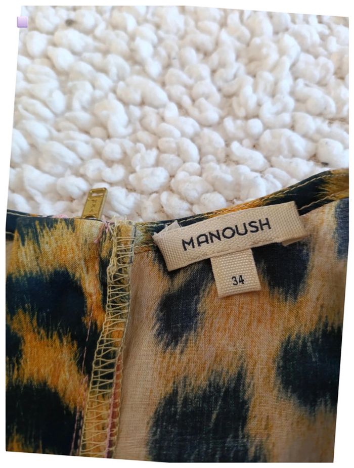 SOIE bustier Manoush léopard à fleurs brodées vintage luxe peplum - photo numéro 5