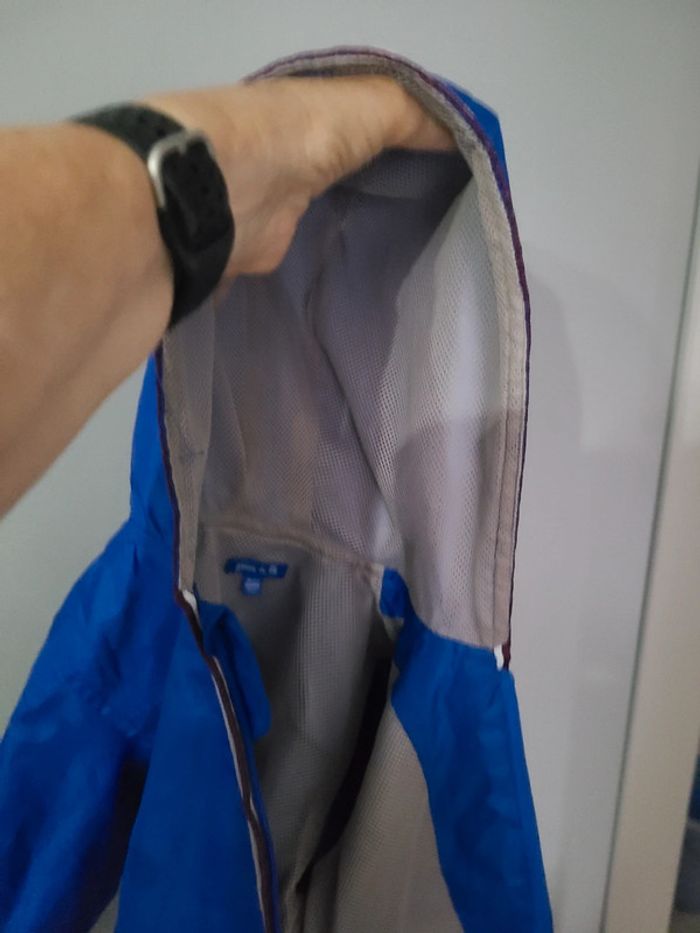 Veste coupe vent, imperméable avec capuche Bleu roi. Taille 18 mois Grain de blé, Z - photo numéro 9