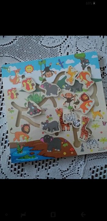 Jeux animaux en bois