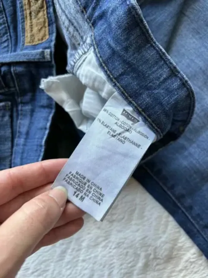 Jean Levi’s Demi Curve Bootcut évasé femme W32 XL/42 bleu  Rare modèle US années 2000 y2k - photo numéro 9