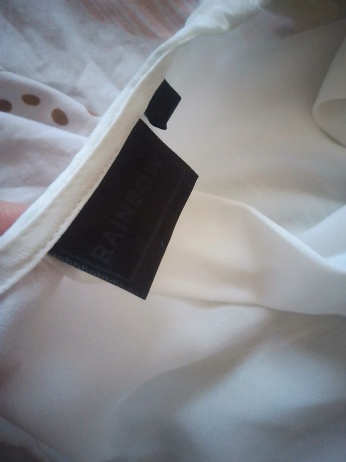 Blouse blanche féminine rainbow taille 46 - photo numéro 9