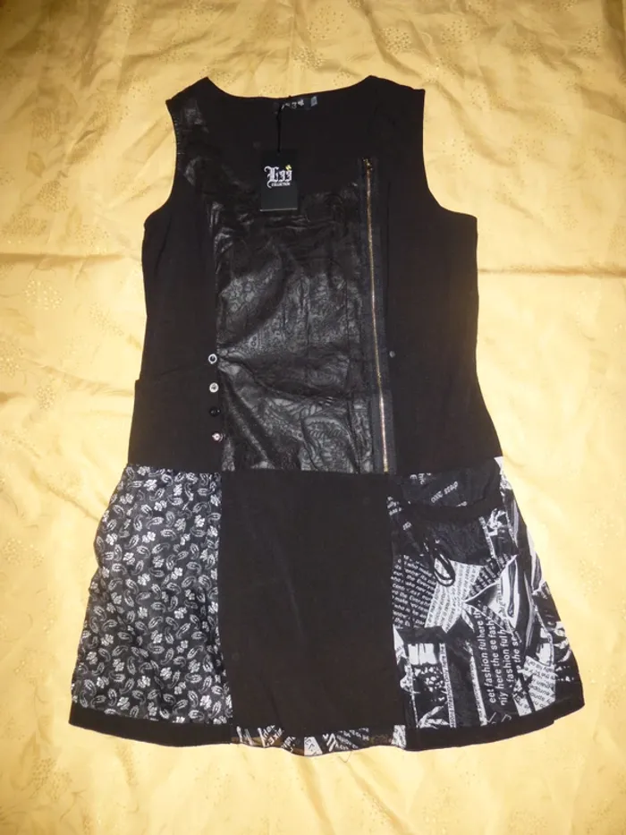 robe tunique noir L33 taille 38 / 40