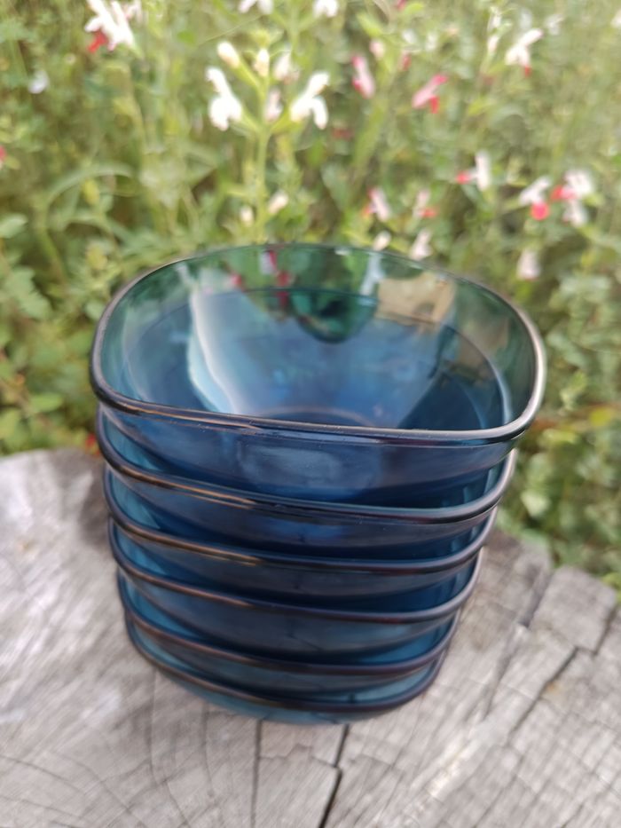 6 coupelles vintage bleues ni - photo numéro 6
