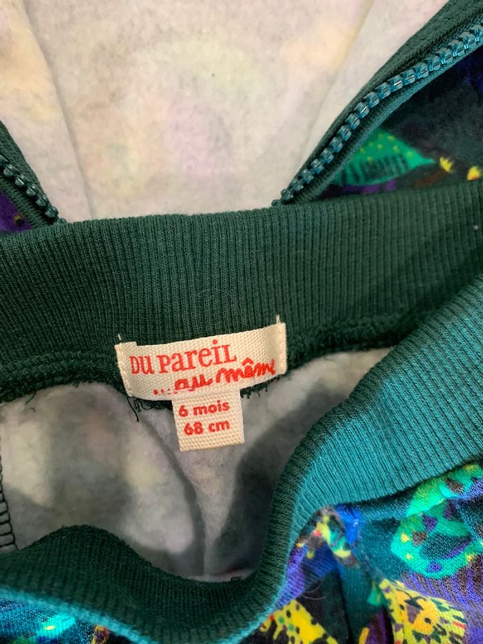 Ensemble Jogging et Tee-Shirt Assortis Chaud Du Pareil Au Même Vert & Gris 6-9 Mois - photo numéro 12