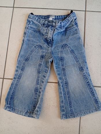 Pantalon jeans pattes d'éléphant fille 2 ans Today