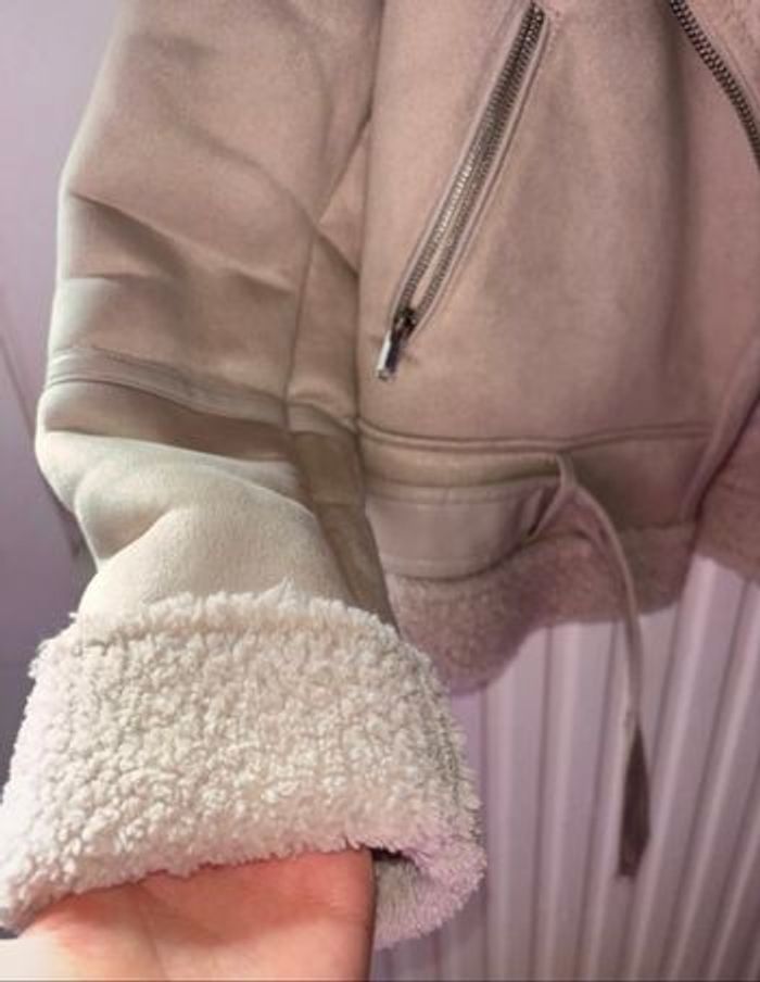 Manteau en fausse fourrure peau lainée - photo numéro 2
