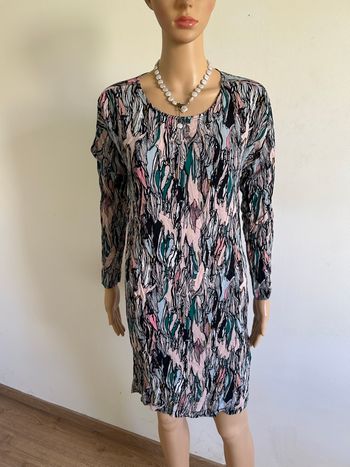 Robe imprimée à manches longues ICHI taille XS TBE