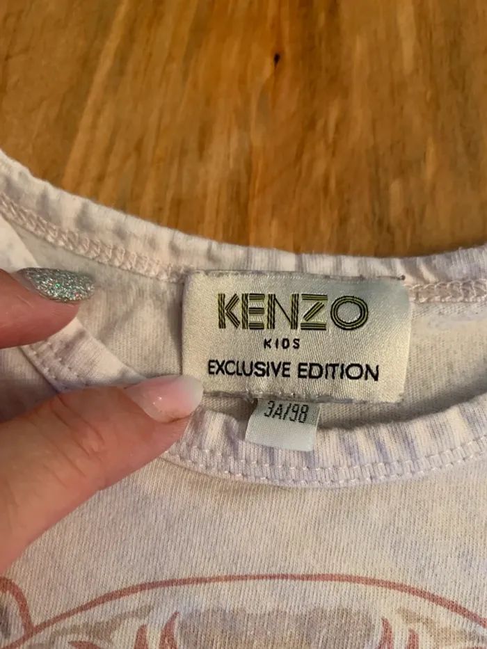 T-shirt manches longues Kenzo taille 3 ans - photo numéro 3