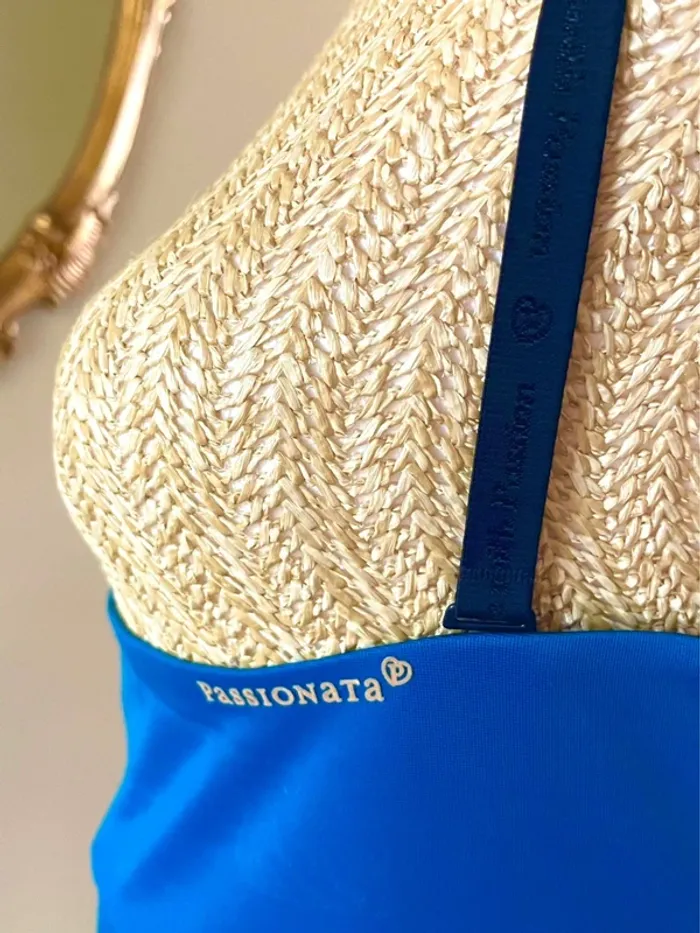 sublime Combinaison gainante Passionata bleu vif bretelles fines fond de robe sculptant - photo numéro 6