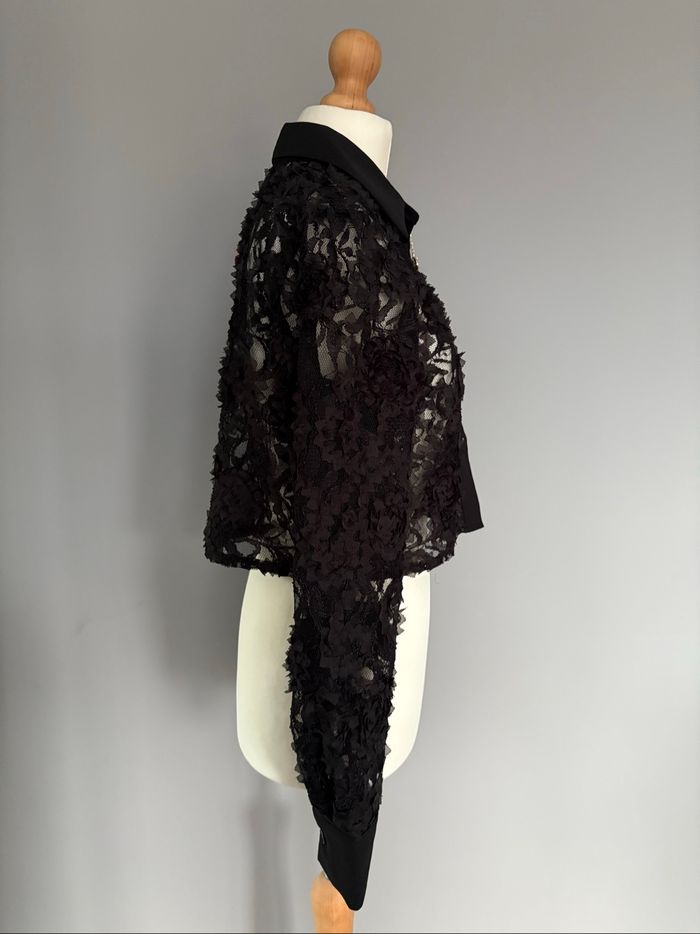 Choklate Lace Croptop Blouse - photo numéro 4