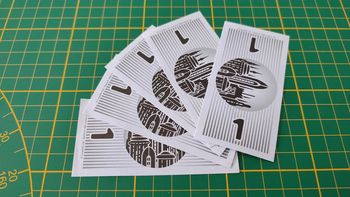 Lot x5 billets de 1 pièce détachée jeu de société Monopoly Star Wars épisode 1 #A81