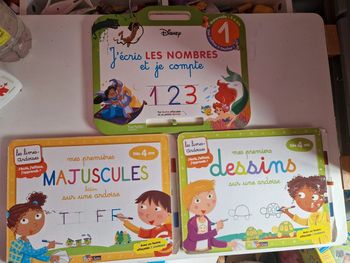 Lot de 4 livres ardoise d'apprentissage