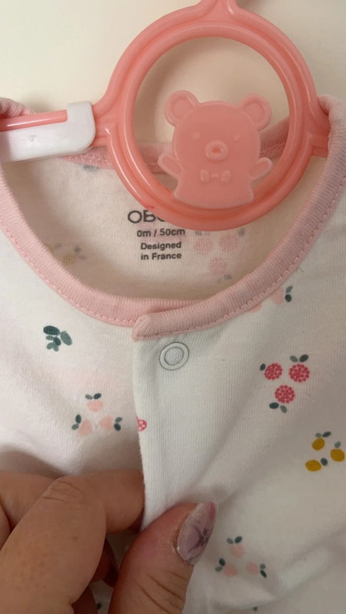 Pyjama motif fruits Obaibi naissance - photo numéro 3