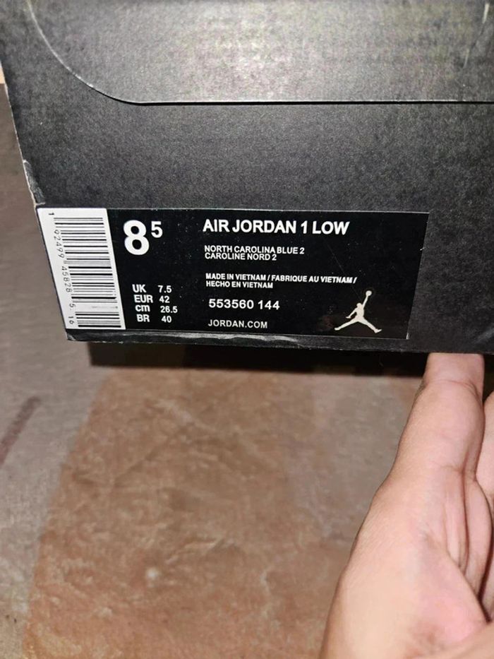 Nike Air Jordan 1 low Carolina blue 2 Taille 42 - photo numéro 8