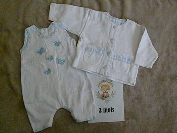 Ensemble Cyrillus 3 mois