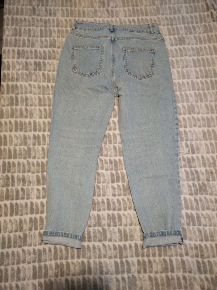 Jeans boyfriend à trous bleu clair taille 40 denim co - photo numéro 3