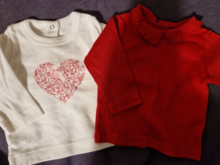 2 hauts manches longues