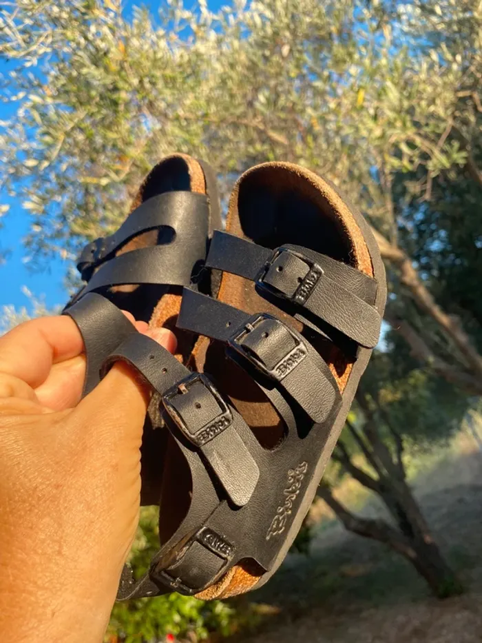 Sandales birkenstock garçon noir 27 - photo numéro 2