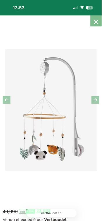 Mobile musical safari Verbaudet