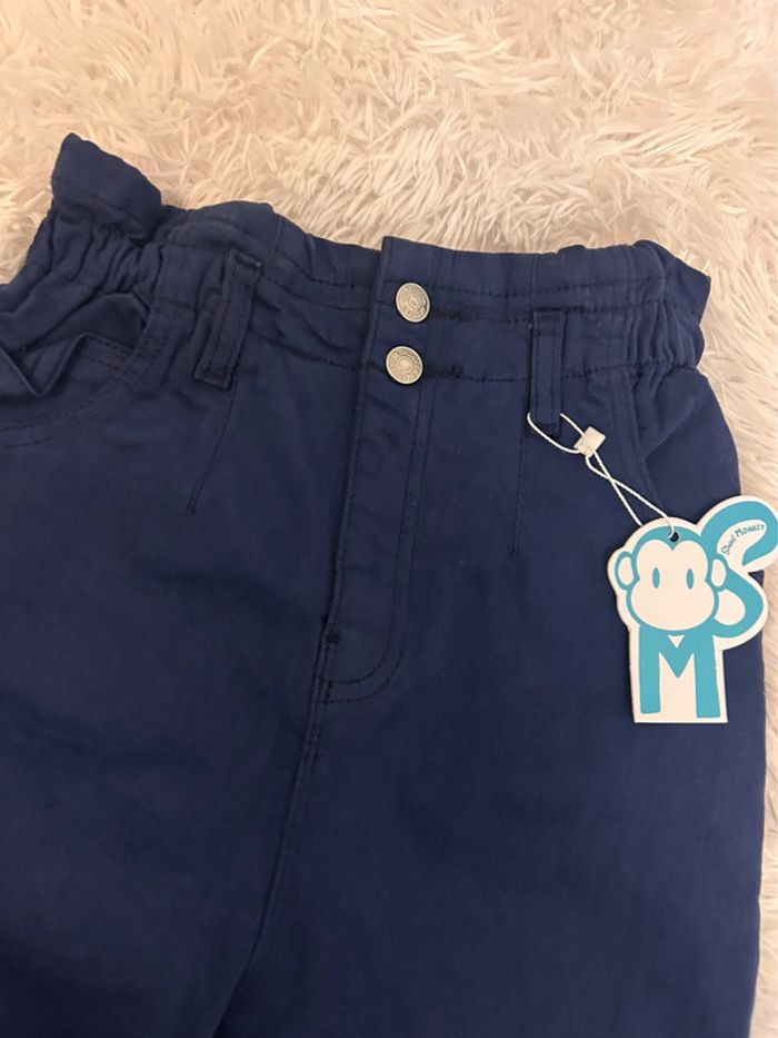Pantalon bleu 7/8eme 8 ans fille neuf - photo numéro 3