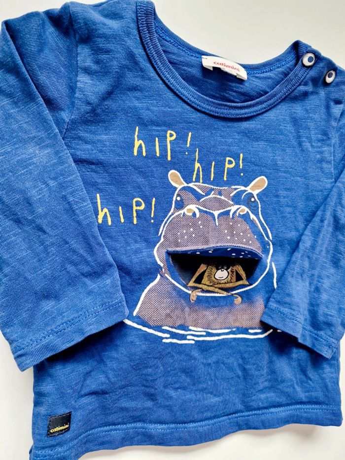 Catimini - Tee-shirt manches longues - Hippopotame 🦛 - photo numéro 4