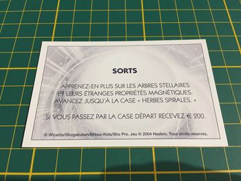 Carte sorts Avancez jusqu'à la case Herbes spirales Monopoly Duel Masters Hasbro Parker Wizards #A64