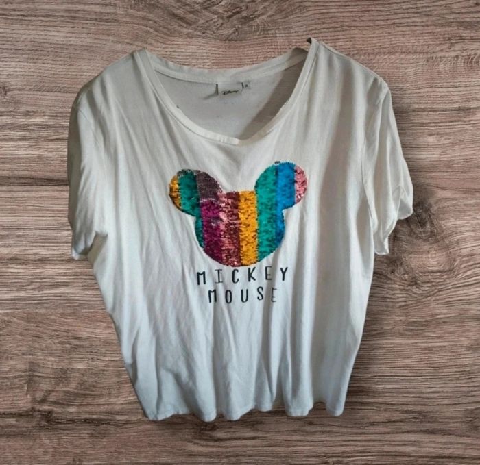 T-shirt femme Sequins Disney T. XL - photo numéro 2
