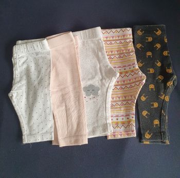 Lot de leggings fille T.3M