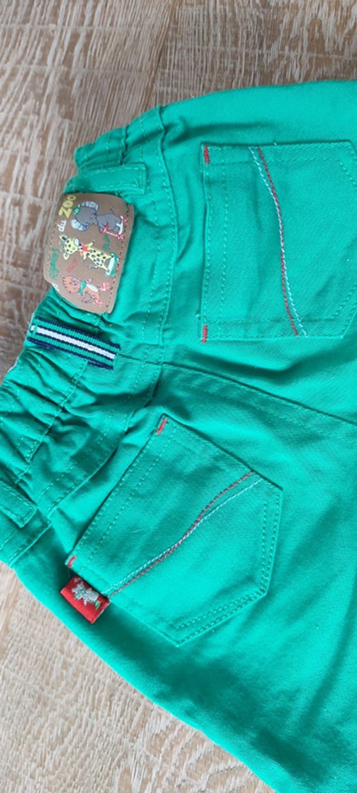 Pantalon sergent major 3 mois couleur menthe - photo numéro 5