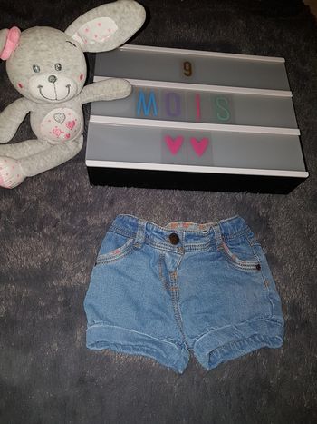 Short jean 9 mois