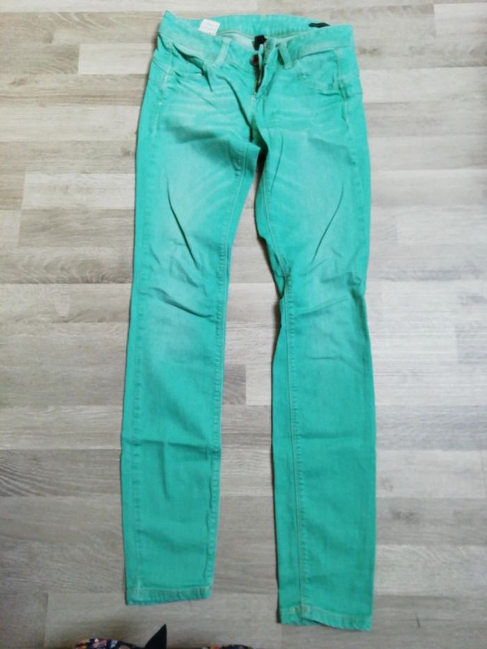 Jean femme taille 37 Benetton skinny