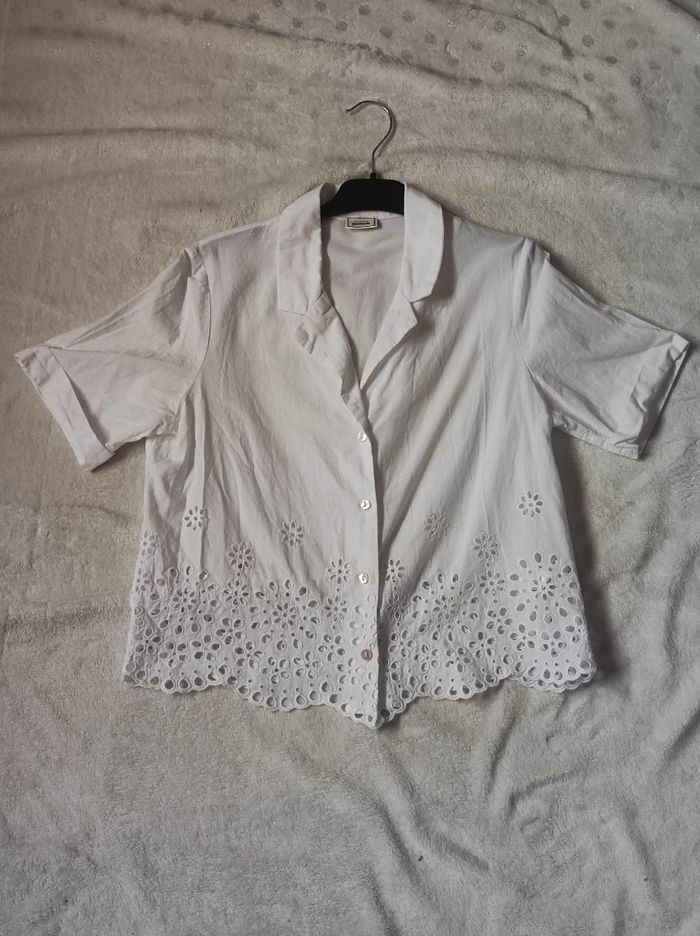 Chemisier oversize dentelle taille 34 - photo numéro 2