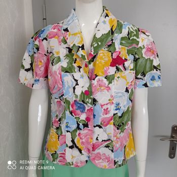 Blouse à fleurs multicolores t36/38