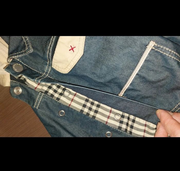 Veste / trench / blouson en jean Neuf by Burberry mixte 12 mois - photo numéro 10