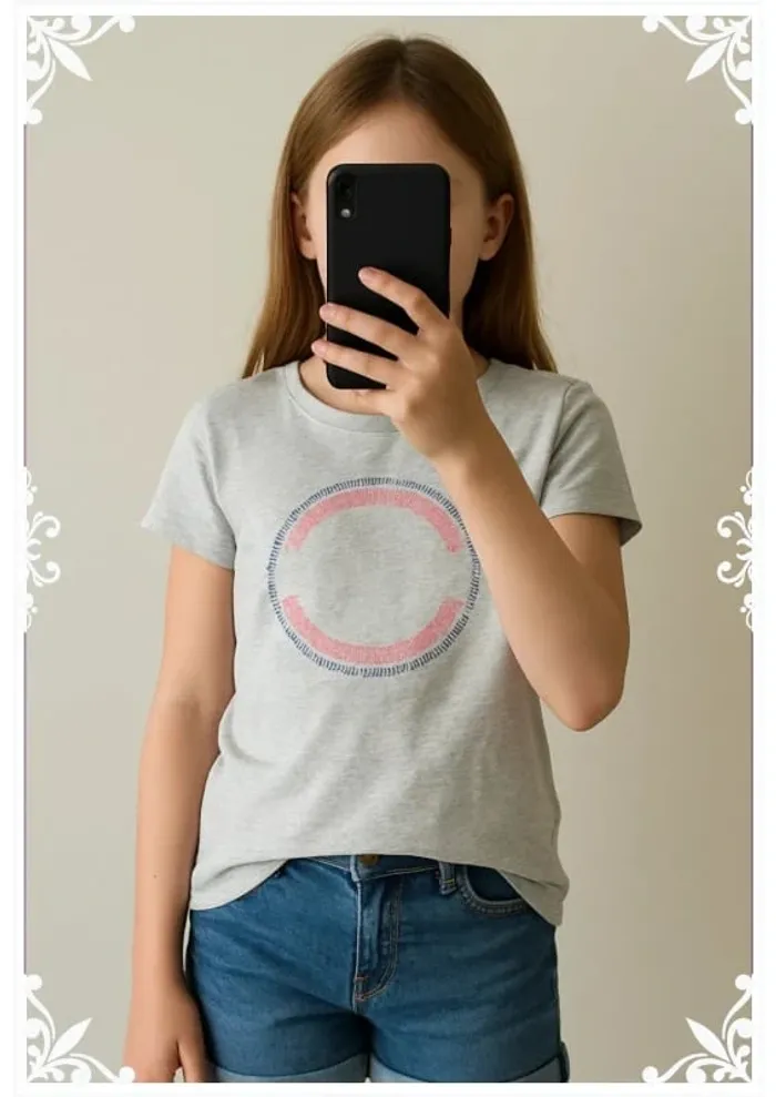 T-shirt gris esprit taille 10 ans enfant fille