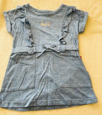 Robe bleu Levi’s avec sa culotte / cache couche 12 mois 80cm