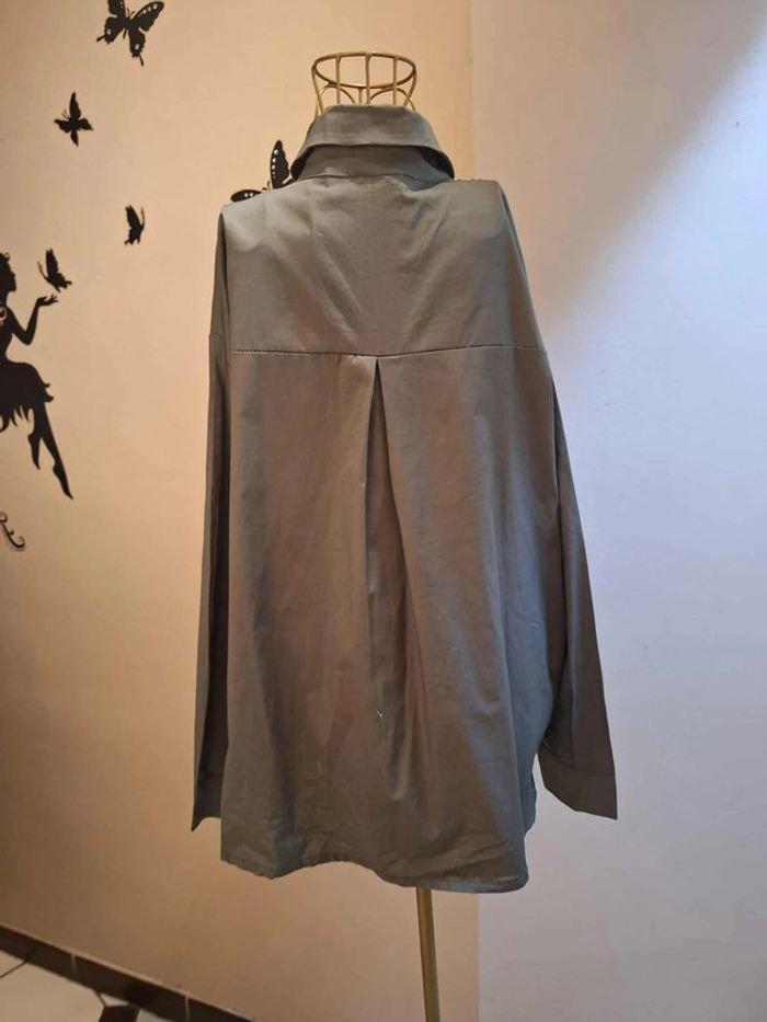 Chemise kaki & léopard - Made in italy - photo numéro 4